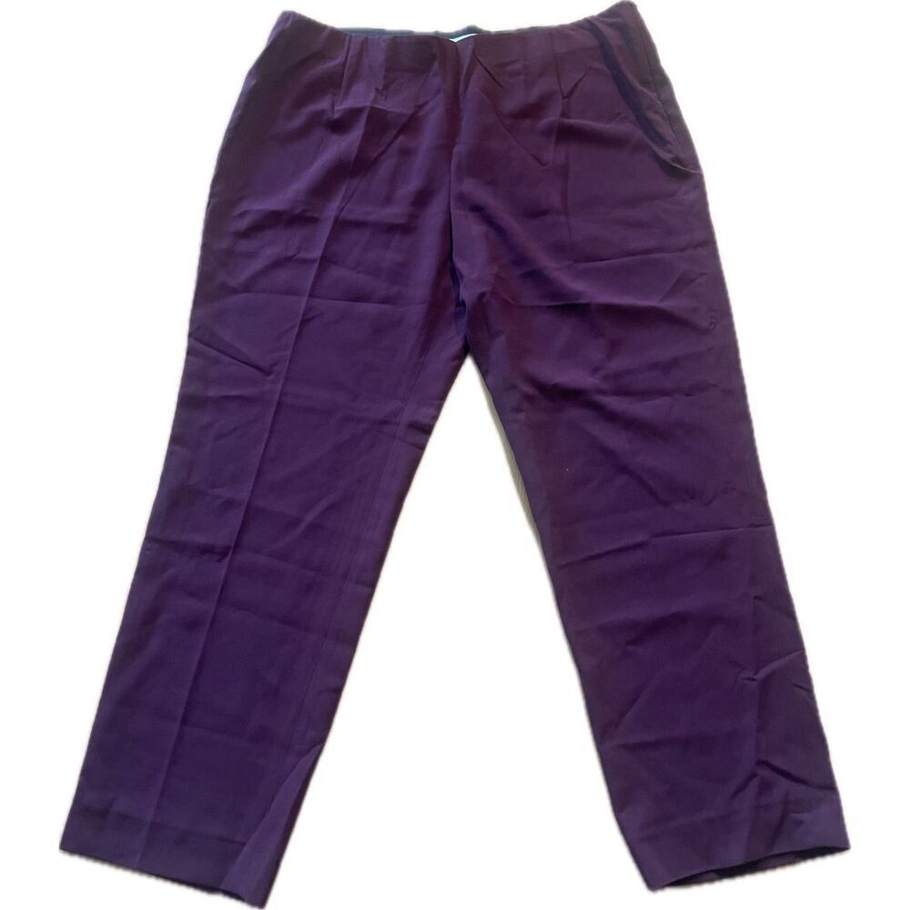NWT Tahari Burgundy Red Dress Pants Women’s Plus Size 18W Retail $99 ST872